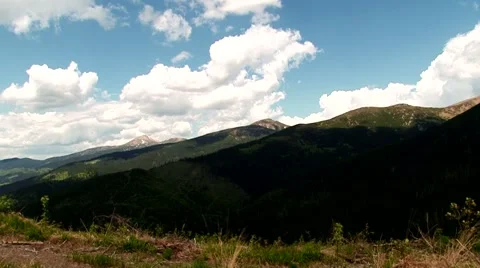Mountain clouds and wind Stock Footage 69009069