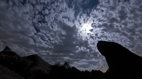 Mountain clouds dark time lapse Vasques Rocks 02 Stock Footage 42752137