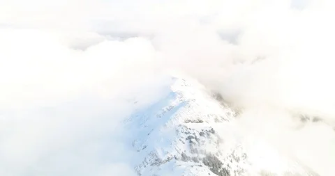 A Mountain In the Clouds Stock Footage 91462018