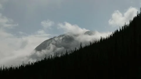 Mountain in the Clouds Stock Footage 168773382