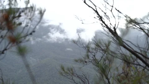 Mountain in clouds Stock Footage 172429033