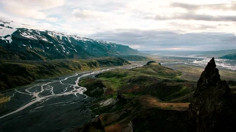 Mountain Clouds Iceland 動画素材 55771705