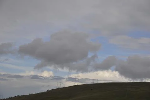 Mountain, clouds, nature Stock Photos