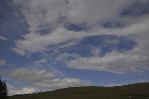 Mountain, clouds, nature Stock Photos