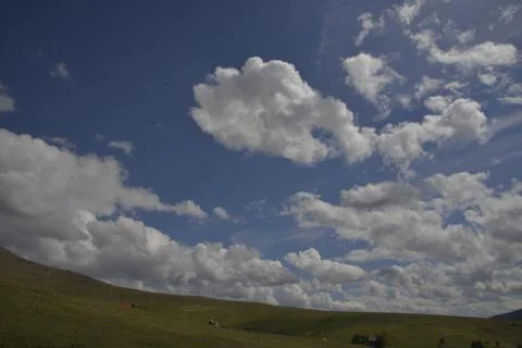Mountain, clouds, nature Stock Photos