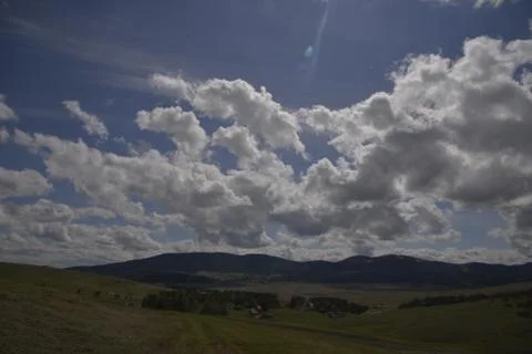 Mountain, clouds, nature Stock Photos