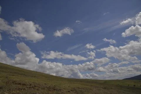 Mountain, clouds, nature Stock Photos