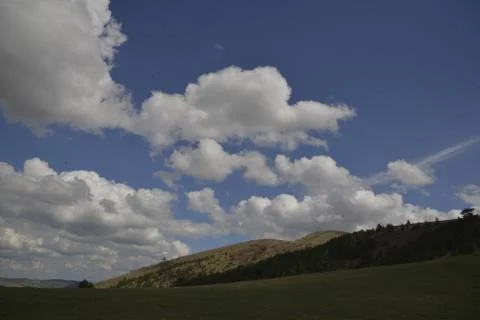 Mountain, clouds, nature 스톡 사진