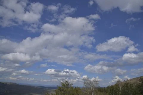 Mountain, clouds, nature Stock Photos