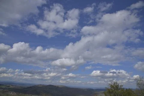 Mountain, clouds, nature 스톡 사진
