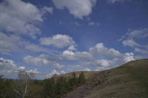 Mountain, clouds, nature Stock Photos