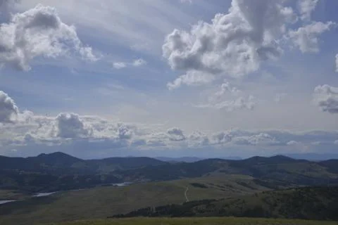 Mountain, clouds, nature Stock Photos