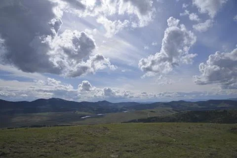 Mountain, clouds, nature Stock Photos