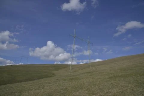 Mountain, clouds, nature 스톡 사진