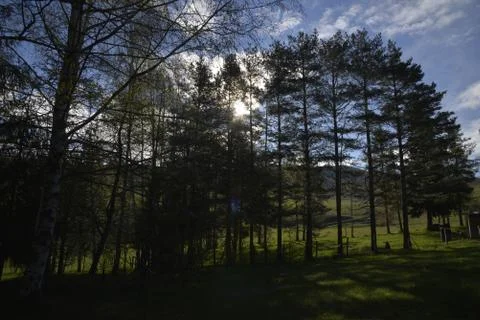 Mountain, clouds, nature Stock Photos