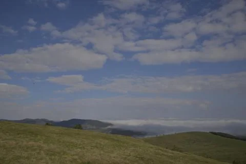 Mountain, clouds, nature Stock Photos