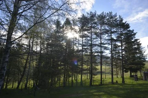 Mountain, clouds, nature Stock Photos