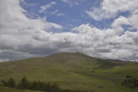 Mountain, clouds, nature Stock Photos