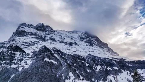 Mountain in clouds Foto stock