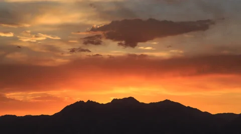 Mountain Clouds At Sunrise Video stock 39962578