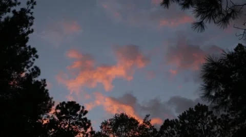 Mountain clouds sunset 库存影片 42533631