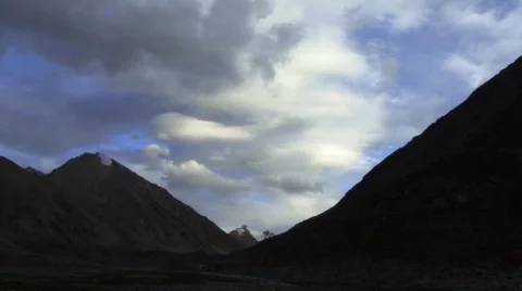 Mountain clouds time lapse 6 Stock Footage 268149