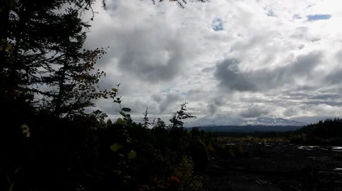 Mountain clouds Time lapse Stock Footage 35884543