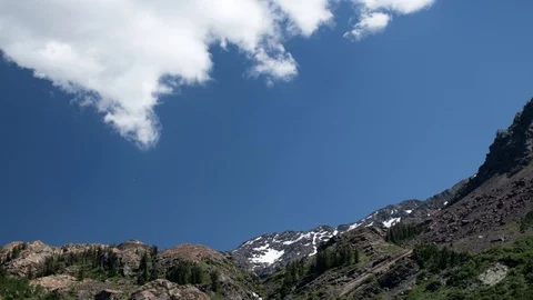 Mountain Clouds Time Lapse Stock Footage 91404288