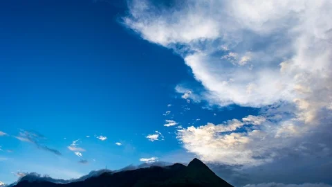 Mountain Clouds Time Lapse HD Video Stock Footage 114686353
