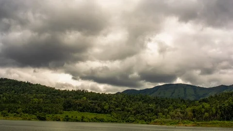 Mountain Clouds Time Lapse HD Video Stock Footage 121186935