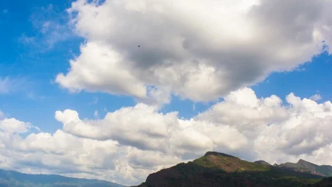 Mountain Clouds Time Lapse HD Video Stock Footage 121187169