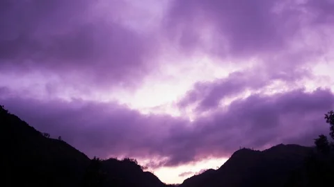 Mountain Clouds Time Lapse HD Video Stock Footage 121187201