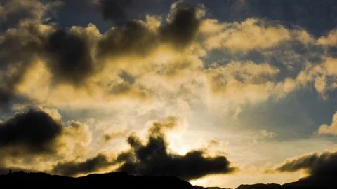 Mountain Clouds Time Lapse HD Video Stock Footage 121187210