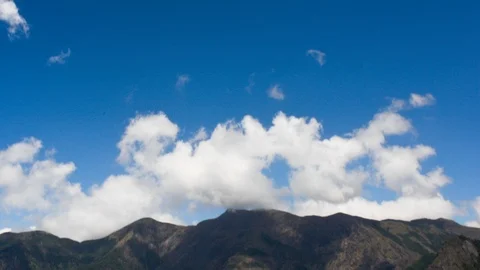 Mountain Clouds Time Lapse HD Video Stock Footage 121187391
