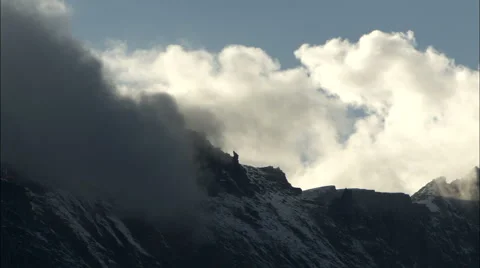 Mountain Clouds Timelapse Stock Footage 2253854