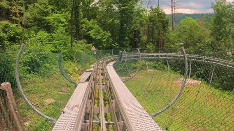 Mountain Coaster Pigeon Forge Vídeos de archivo 137116502