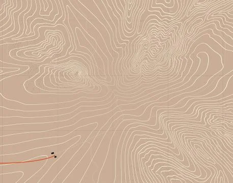 Mountain contours Stock Illustration