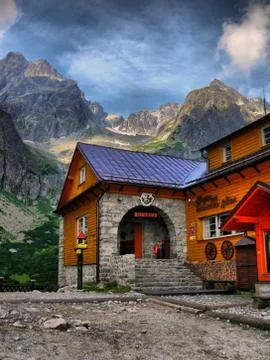 Mountain cottage Foto stock