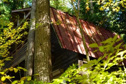 Mountain Cottage Stock Photos