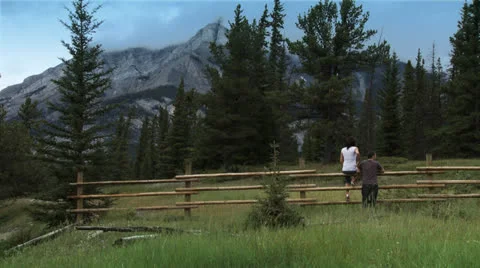 Mountain couple 5 Stock Footage 25569493