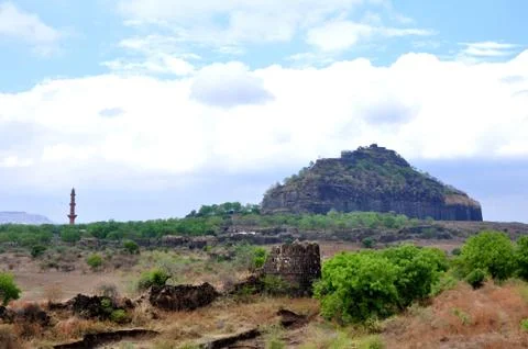 The mountain covered with clouds in the monsoon Stock Photos