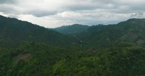 Mountain covered with rainforest in Mindanao. Philippines. Vídeo Stock 253759564