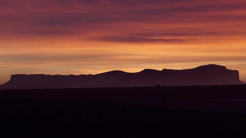 Mountain with crazy sunset Stock Footage 78262707