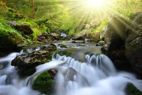 Mountain creek Foto stock