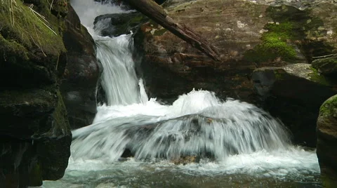 Mountain Creek Slow Motion Stock Footage 1442650