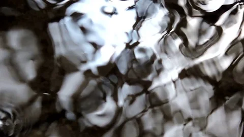 Mountain creek, stream, river - running water, drop of water, water patterns Stock Footage