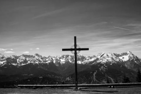 Mountain Cross Stock Photos