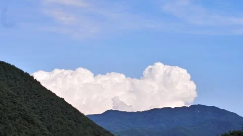 Mountain Cumulonimbus Clouds Timelapse - Dramatic Sky Видео 342345577