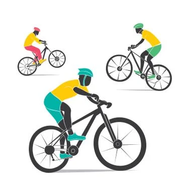 Mountain cycling design vector Stock-Illustration