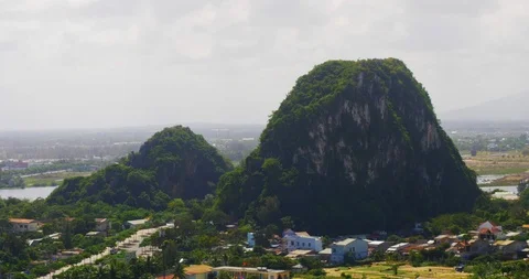 Mountain in Danang, Vietnam 02 Stock Footage